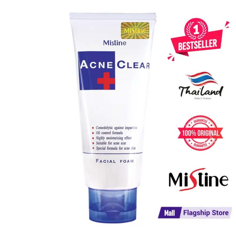 MISTINE Acne Clear Facial Foam 85G (Made in Thailand)